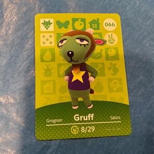 Genuine ACNH amiibo for Gruff